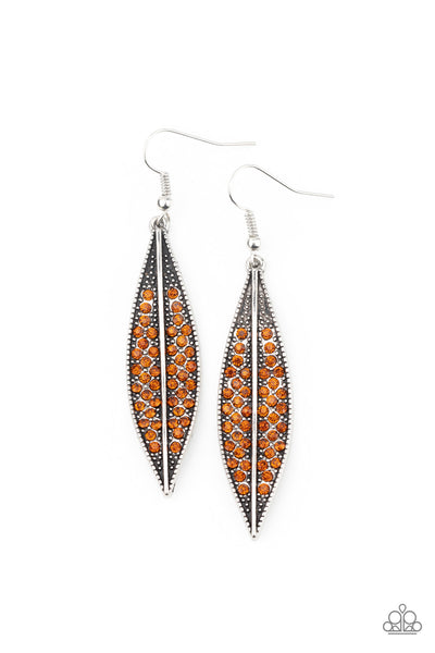 Hearty Harvest - Brown Earrings