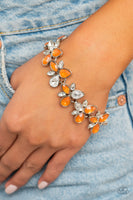 Ice Garden- Orange Bracelet