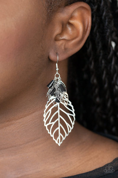 Instant Re-LEAF - Black Earring