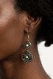 Keep It WHEEL - Green Earrings