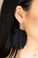 Knotted Native Black Earring