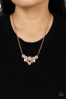 Lavishly Loaded - Copper Iridescent Necklace