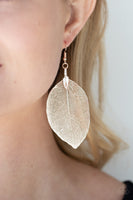 Leafy Legacy - Rose Gold Earrings