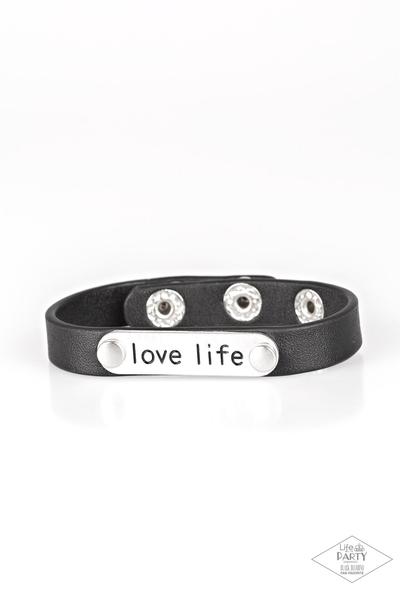 Love Life Black Bracelet