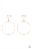 Love Your Curves - Gold Earrings