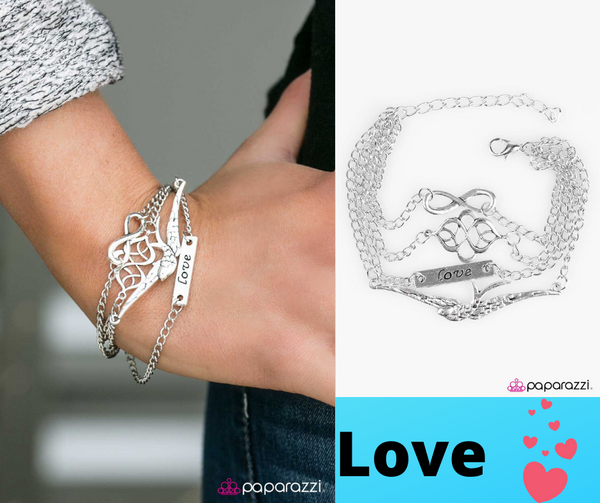 Then love swooped in Silver bracelet