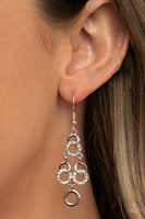 Luminously Linked - White Earrings