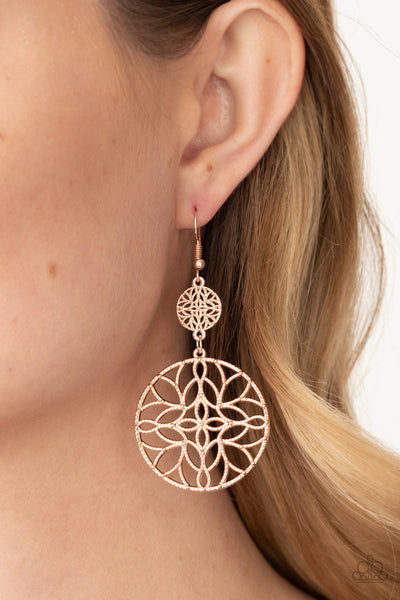 Mandala Eden- Rose Gold Earrings