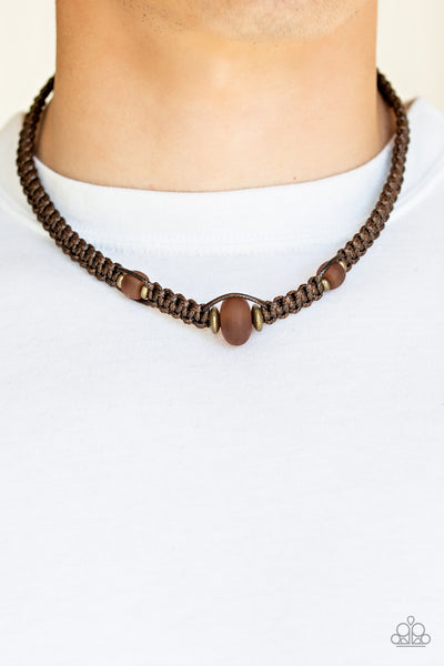 Maui Beach - Brown Urban Necklace