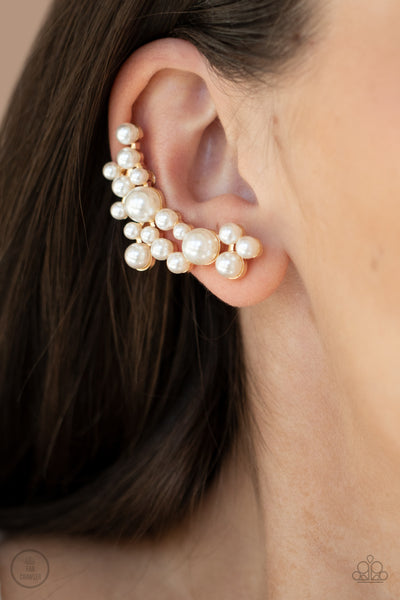 Metro Makeover - Gold Earrings Ear Crawlers~