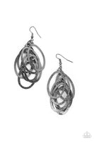 Mind OVAL Matter - Black Earrings