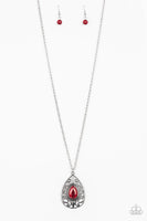 modern majesty red necklace