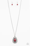 modern majesty red necklace