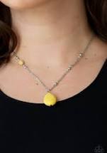 Peaceful Prairies Yellow Necklace