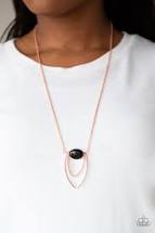 Quarry Quest Black Necklace Copper