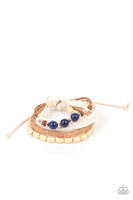 Natural-Born Navigator - Blue Pull Cord Bracelet