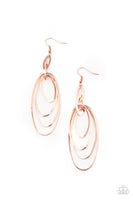 OVAL The Moon - Copper Earrings