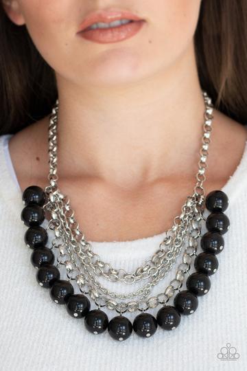 One Way WALL STREET Black Necklace