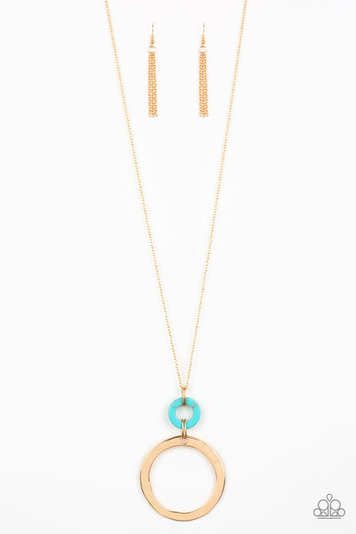 Optical Illusion Gold Necklace