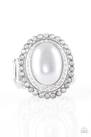 Opuiently Olympian Silver Pearl Ring