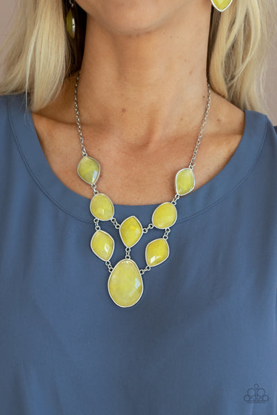 Opulently Oracle - Yellow Necklace