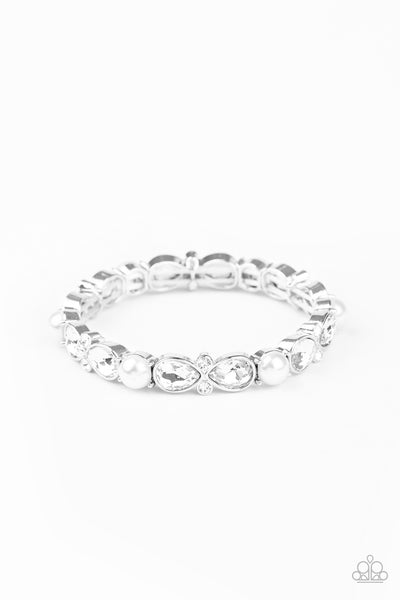 Frosted Finery - White Bracelet