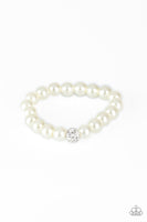 POSHing Your Luck - White Bracelet