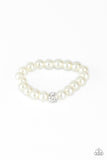 POSHing Your Luck - White Bracelet