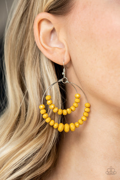 Paradise Party - Yellow Earrings