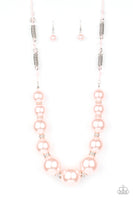 Pearly Prosperity - Pink Necklace