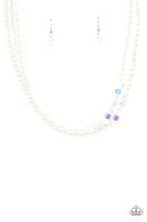 Poshly Petite - White Necklace