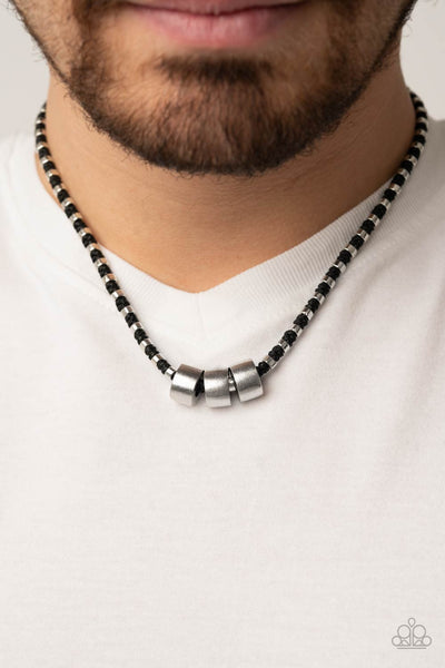 Pull The Ripcord - Black Choker Necklace