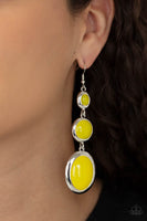 Retro Reality - Yellow Earrings