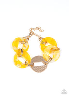 Retro Recharge - Yellow Bracelet