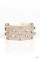 Rhinestone Reputation - Brown Bracelet