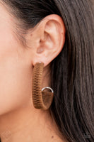 Rural Guru- Brown Hoop Earrings