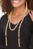 SCARFed for Attention Gold Necklace