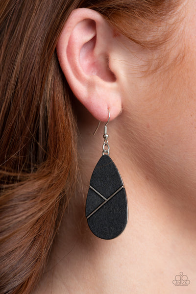 Sequoia Forest - Black Earrings