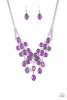 Serene Gleam - Purple Necklace