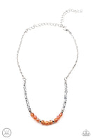 Space Odyssey - Orange Choker Necklace