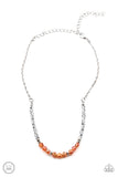 Space Odyssey - Orange Choker Necklace