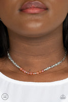 Space Odyssey - Orange Choker Necklace