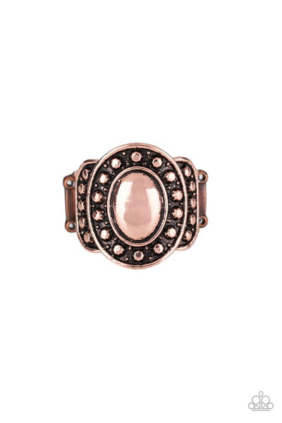 Stacked Stunner Copper Ring