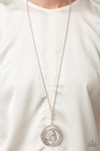 Subliminal Sparkle - Pink Necklace