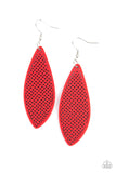 Surf Scene - Red Earrings