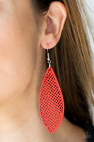 Surf Scene - Red Earrings