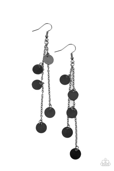 Take A Good Look - Black Earrings