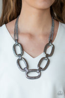 Take Charge Black Gunmetal Necklace