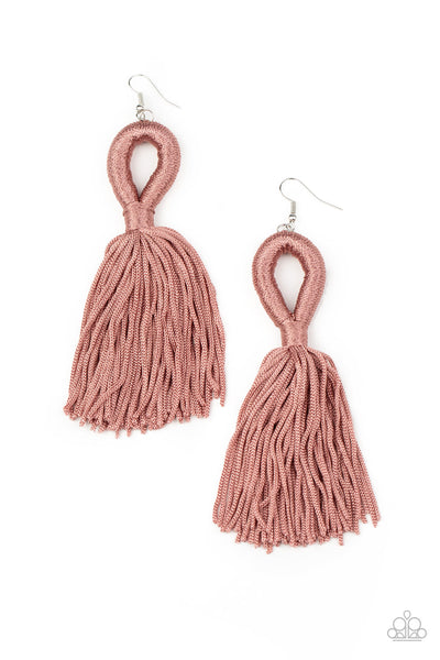 Tassels and Tiaras - Pink Earrings