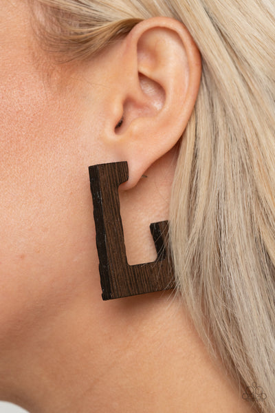 The Girl Next OUTDOOR - Brown Earrings